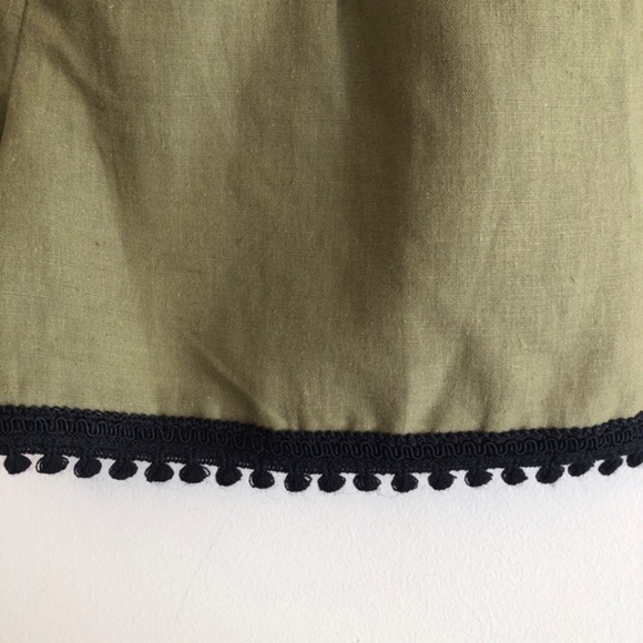 NWT ZARA Olive Green Linen blazer Jacket - Picture 13 of 14